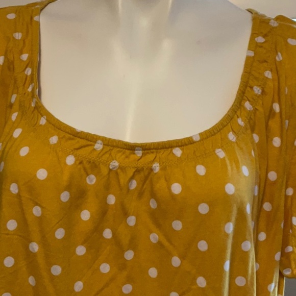 Cato Yellow Polka Dot Blouse - Picture 2 of 9